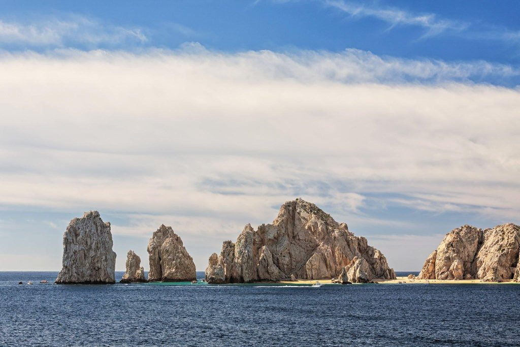 Natural rock formations in Cabo San Lucas, Mexico