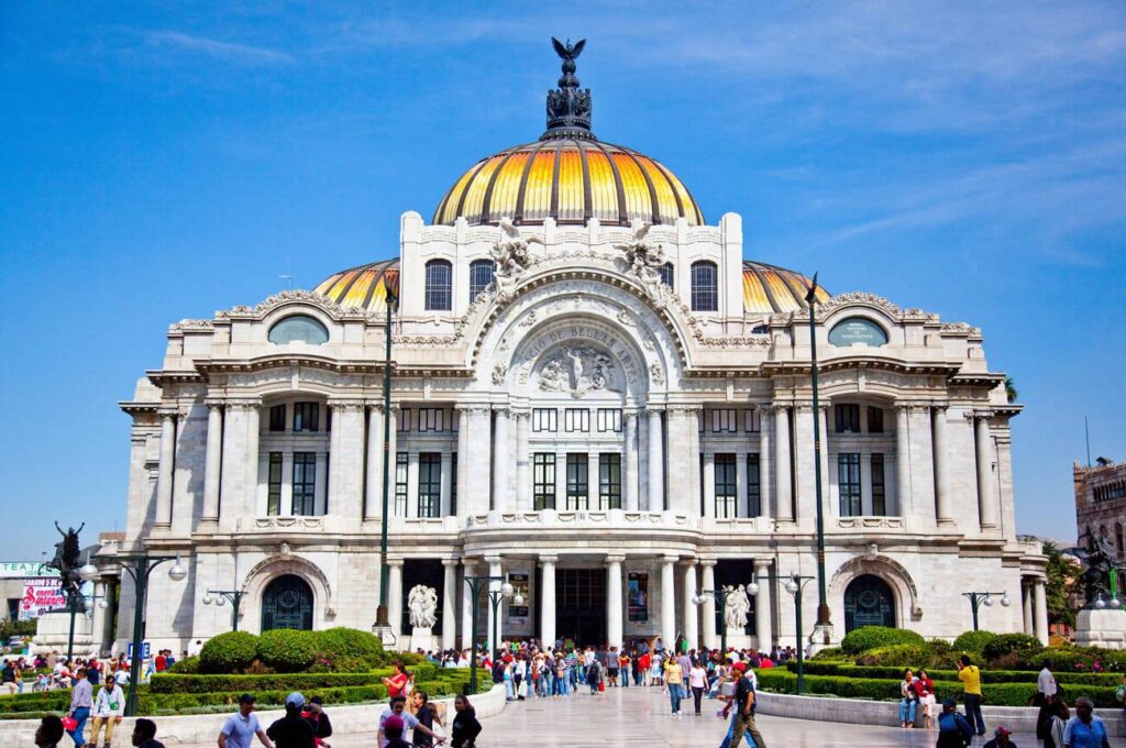 Palacio de Bellas Artes or the Palace of Fine Arts