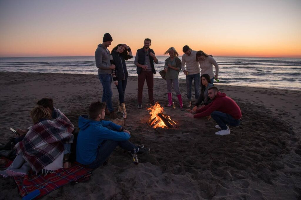 Bonefire On The Beach